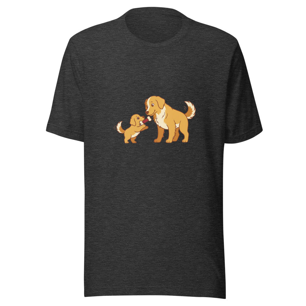 golden retriever shares toy mom - 8460