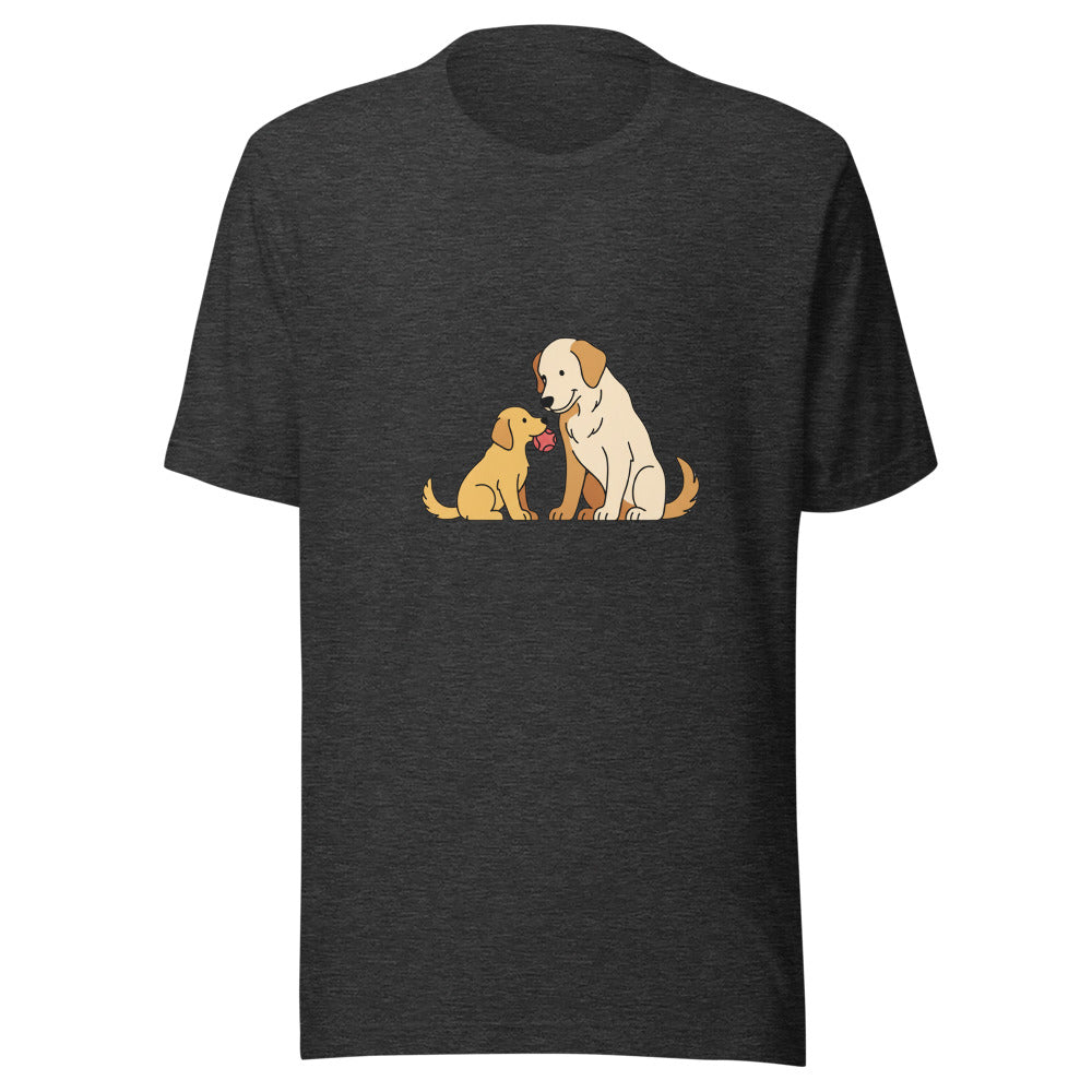 golden retriever shares toy mom - 8460
